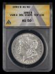 1893 $1 VAM 4 Doubled Stars Top 100 ANACS AU50