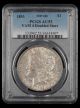 1893 $1 VAM 4 Doubled Stars Top 100 PCGS AU53