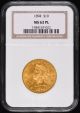 1894 $10 Gold NGC MS63PL