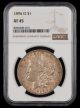 1896 O $1 NGC XF45