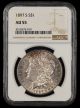 1897 S $1 NGC AU55