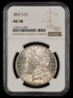 1897 S $1 NGC AU58
