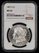 1897 S $1 NGC MS64