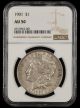 1901 $1 NGC AU50