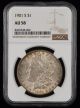 1901 S $1 NGC AU58