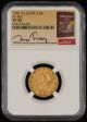 1901 S Large/Small S $5 Gold FS-501 NGC XF45 Bill Fivaz Signature Label