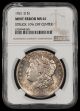 1921 D $1 NGC MS61 Mint Error Struck 10% Off Center