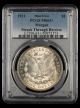 1921 $1 Morgan PCGS MS63+ Mint Error Struck Through Reverse