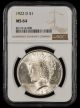 1922 D $1 NGC MS64