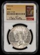 1922 D $1 NGC MS63 Bill Fivaz Signature Label
