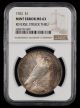 1922 $1 NGC MS63 Mint Error Reverse Struck Thru
