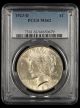 1923 D $1 PCGS MS62