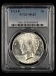 1923 D $1 PCGS MS62