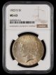 1923 S $1 NGC MS63