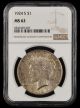 1924 S $1 NGC MS62
