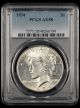 1934 $1 PCGS AU58