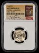 1944 P Jefferson Nickel NGC MS64 Mint Error Obverse Lamination Bill Fivaz Signature Label