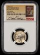 1944 S Jefferson Nickel NGC MS64 Mint Error Reverse Rim to Rim Die Crack Bill Fivaz Signature Label
