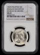 1947 S Philippines 50 Centavos Douglas MacArthur Doubled Die Reverse NGC MS65