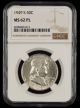 1949 S 50C NGC MS62 PL