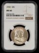 1950 Franklin Half Dollar NGC MS66