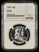 1954 50C NGC PF66 Franklin Half Dollar Proof