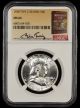 1958 Franklin Half Dollar Type 2 Reverse NGC MS64 Bill Fivaz Label
