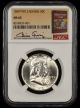 1959 Franklin Half Dollar Type 2 Reverse NGC MS65 Bill Fivaz Signature Label