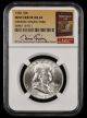 1960 Franklin Half Dollar NGC MS64 Mint Error Obverse Struck Thru Bill Fivaz Signature Label
