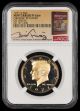 1971 S 50C $1 NGC PF66★ Mint Error: Obverse Die Retained Die Break Bill Fivaz Signature Label