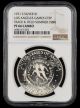 1971 S Silver $1 Los Angeles Games Counterstamp Track & Field Summer 1984 NGC PF66 Cameo