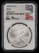 1996 American Silver Eagle $1 NGC MS70 John Mercanti Signature Label