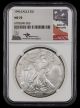 1996 American Silver Eagle $1 NGC MS70 John Mercanti Signature Label