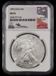 1996 American Silver Eagle $1 NGC MS70 John Mercanti Signature Label