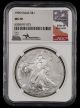 1996 American Silver Eagle $1 NGC MS70 John Mercanti Signature Label