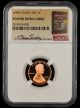 1998 S Close AM Lincoln Cent NGC PF69RD UCAM Bill Fivaz Signature Label