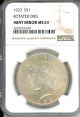 1923 $1 NGC MS63 Mint Error: Rotated Dies