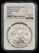 2008 W $1 NGC MS70 Reverse of 2007 Burnished Silver Eagle