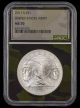 2011 S US Army Commemorative $1 NGC MS70 Camo Core