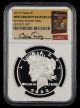 2023 S Peace $1 Mint Error Reverse Struck Thru NGC PF69 UCAM Bill Fivaz Signature Label