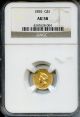 1855 Type 2 Gold $1 NGC AU58