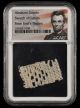 Abraham Lincoln Swatch of Curtain from Ford's Theatre
