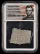 Abraham Lincoln Swatch of Curtain from Ford's Theatre