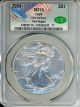 2024 W $1 AMERICAN SILVER EAGLE CACG MS70 FIRST DELIVERY PAUL NUGGET SIGNATURE LABEL