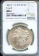 1887/1--7 O $1Top 100 VAM2 NGC MS62