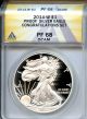 2014-W $1 Eagle ANACS PF68DCAM Congratulations Set