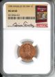 1995 1C NGC MS68RD DOUBLED DIE OBV - BILL FIVAZ SIGNATURE LABEL 