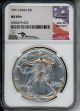 1991 $1 American Silver Eagle NGC MS69★ John Mercanti Signature Label