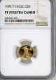 1992 P Eagle $5 Gold NGC PF70 Ultra Cameo